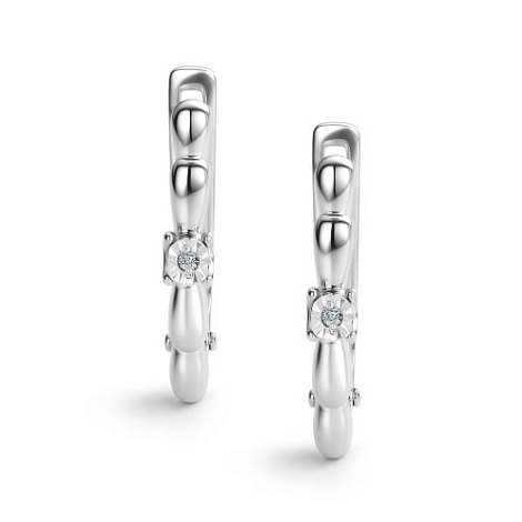 Серьги из серебра 02-4324/000Б-00