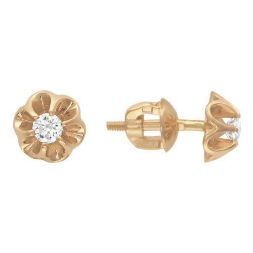 Серьги из золота 01С114990