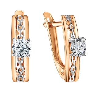 Серьги из золота СргЛ28/бцФ/з585