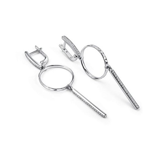 Серьги из серебра 02-5554/00КЦ-00