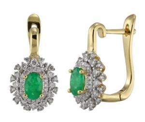 Серьги из золота E139-S00729E