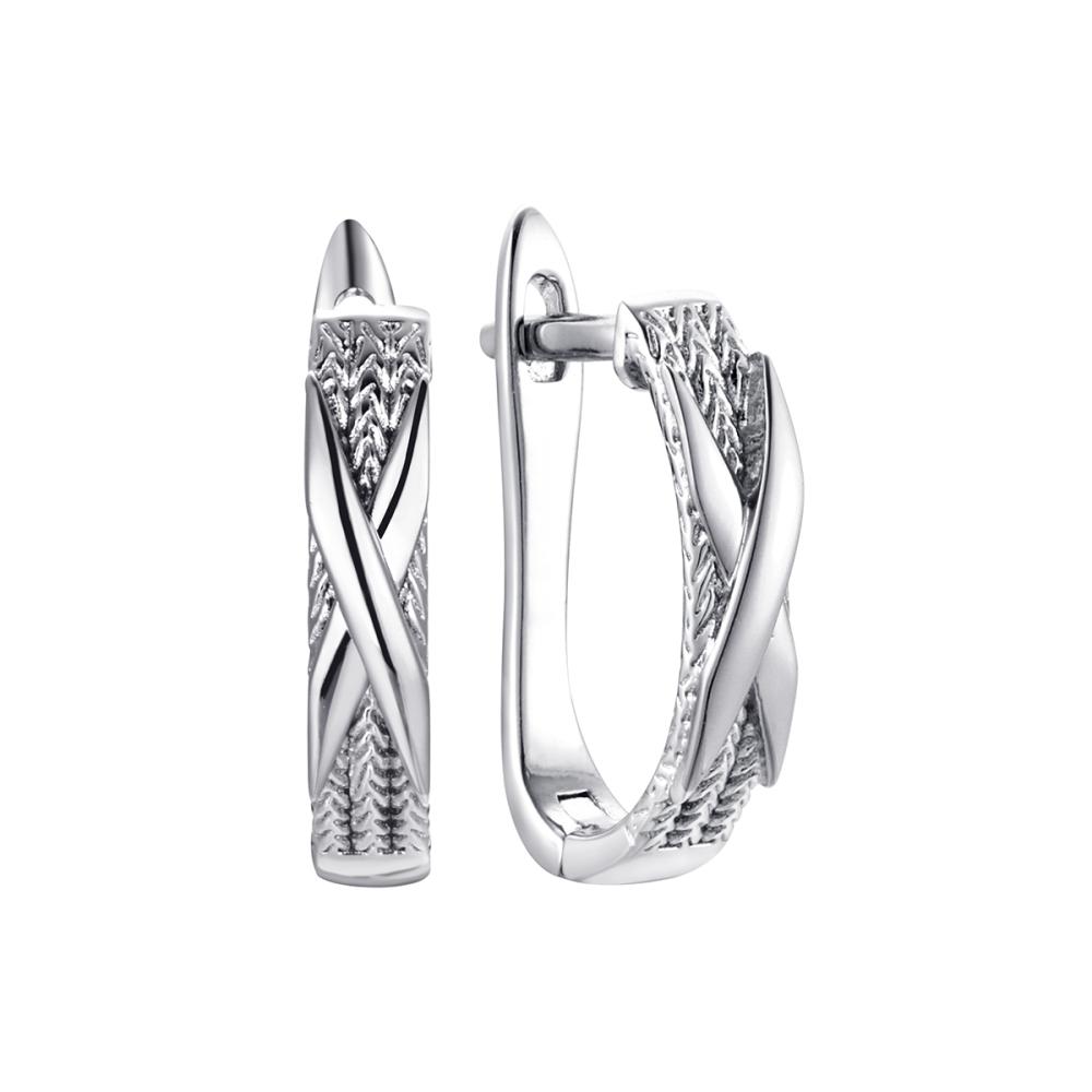 Серьги из серебра SR-E01556-X-W-X-X-X