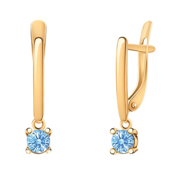 Серьги из золота 22045sw2