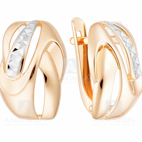 Серьги из золота кл2948а