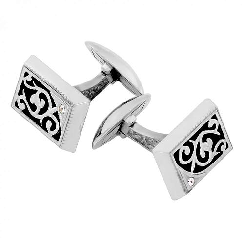 Запонки из серебра ЗМ-05/14 Родир