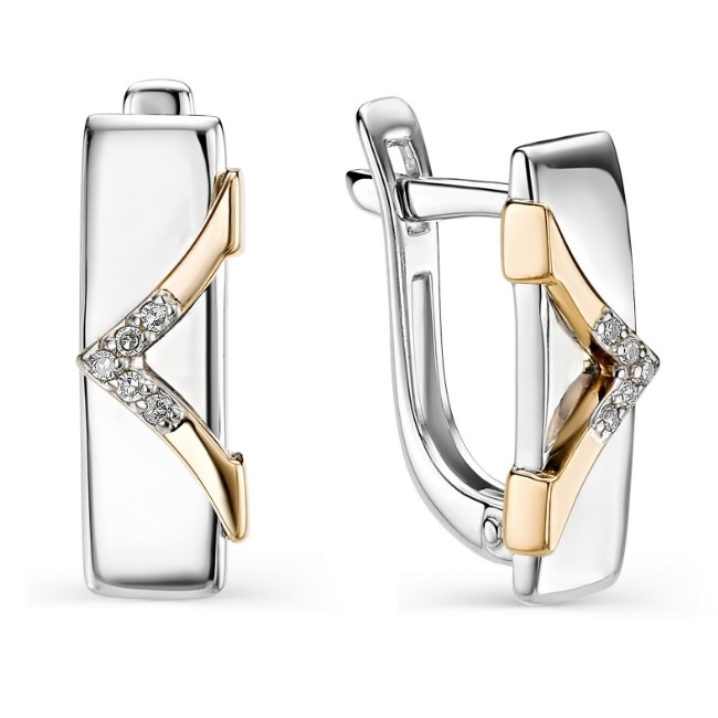 Серьги из серебра 02-0620/000Б-00