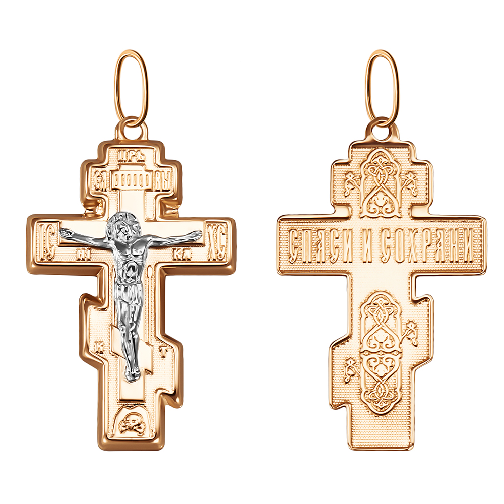 Крест из золота 102-ОБ-30.32-11