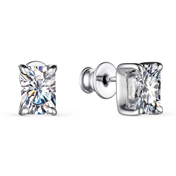 Серьги из серебра 02-2961/00КЦ-00