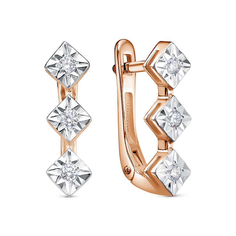 Серьги из золота БР122964