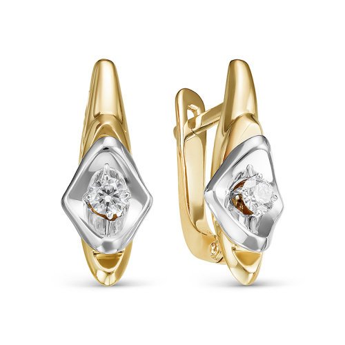 Серьги из золота БР121391рл