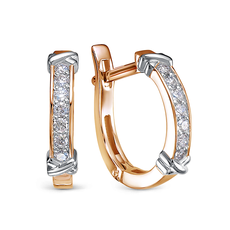 Серьги из золота БР122524