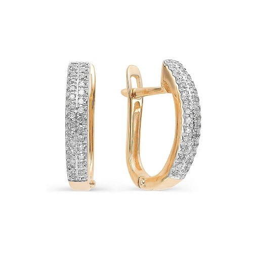 Серьги из золота 22324-100
