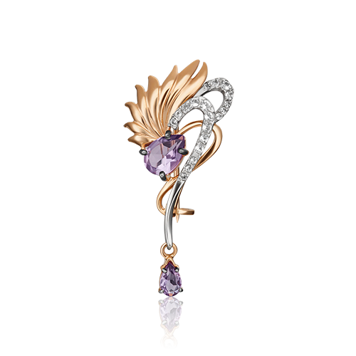 Брошь из золота 04-0244-00-225-1111-57