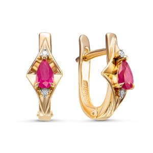 Серьги из золота 02-3481/3