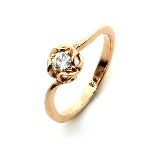 Кольцо из золота 38-1-DD-R-214853