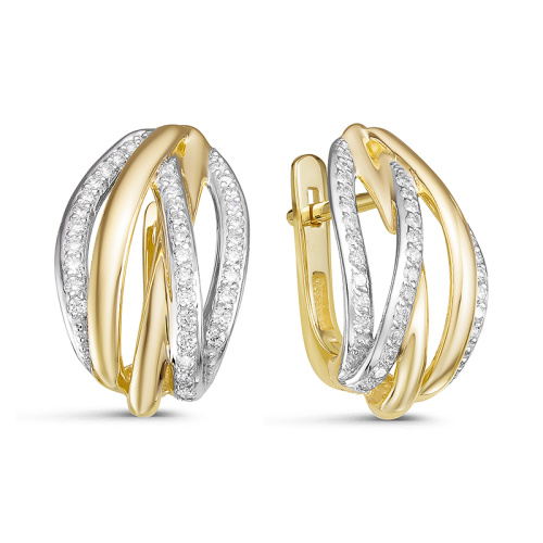 Серьги из золота БР121344л