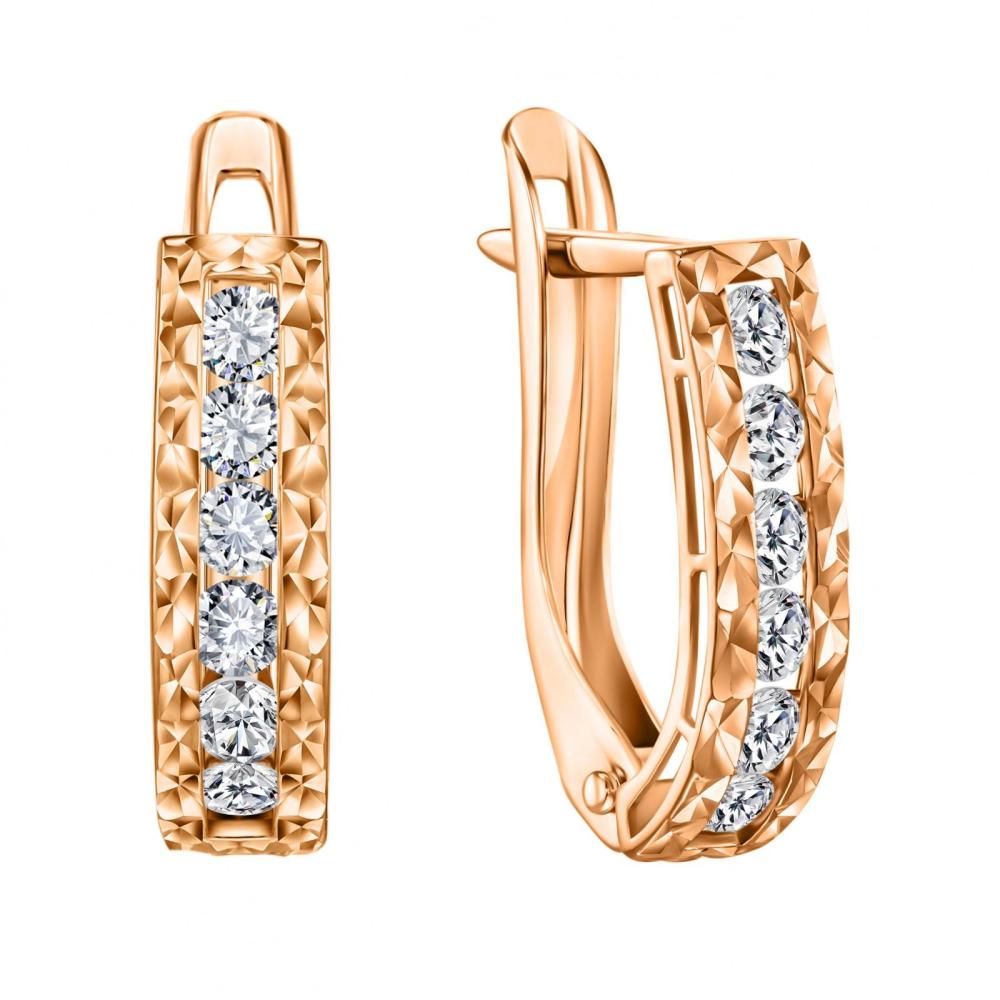 Серьги из золота СргЛ57/бцФ/з585