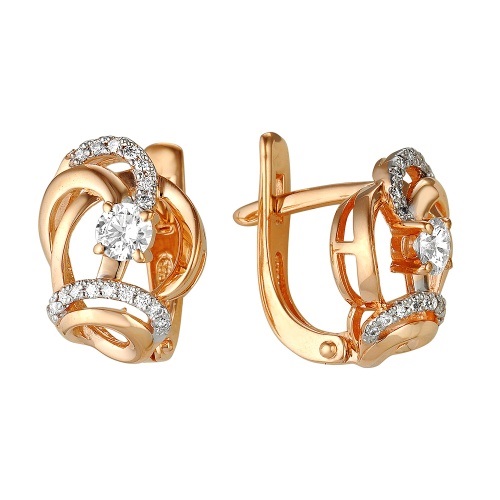 Серьги из золота 2-105-334