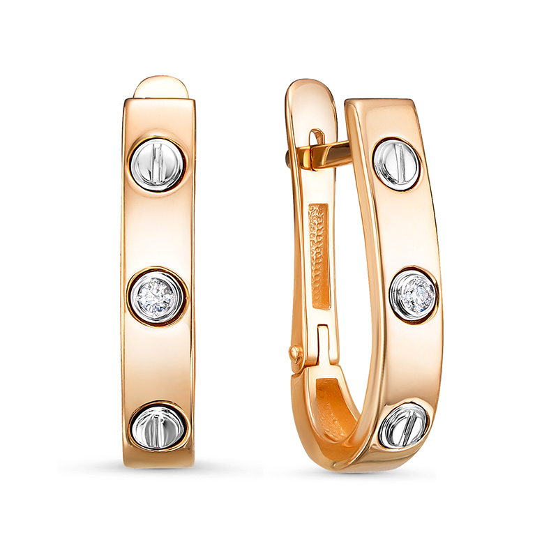 Серьги из золота БР122135