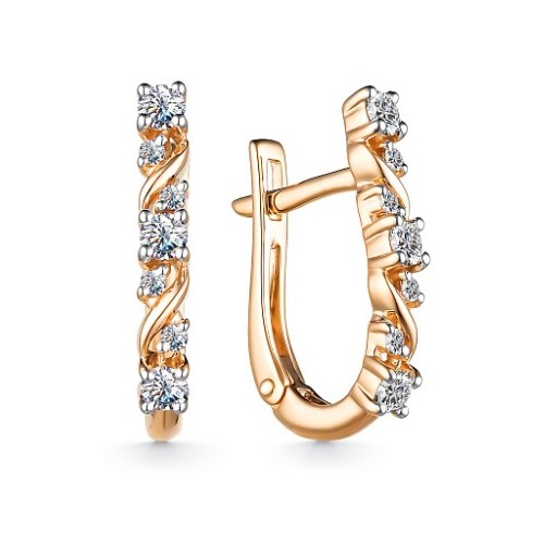 Серьги из золота 25213-100