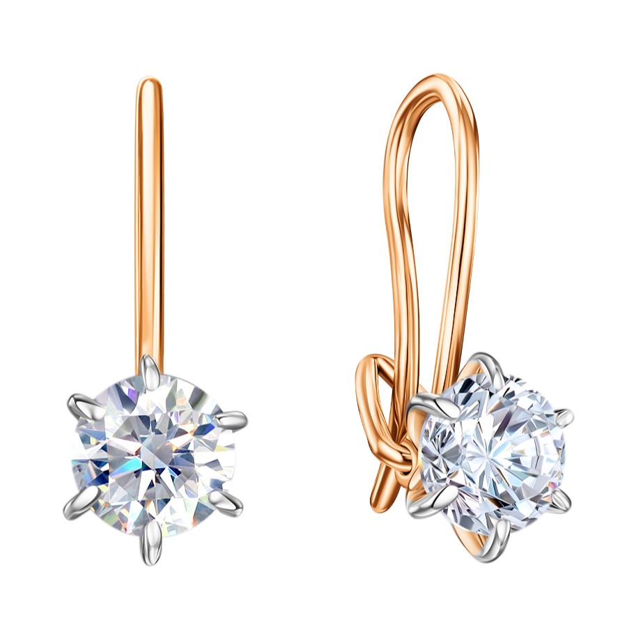 Серьги из золота СргЛ48/бцФ/з585