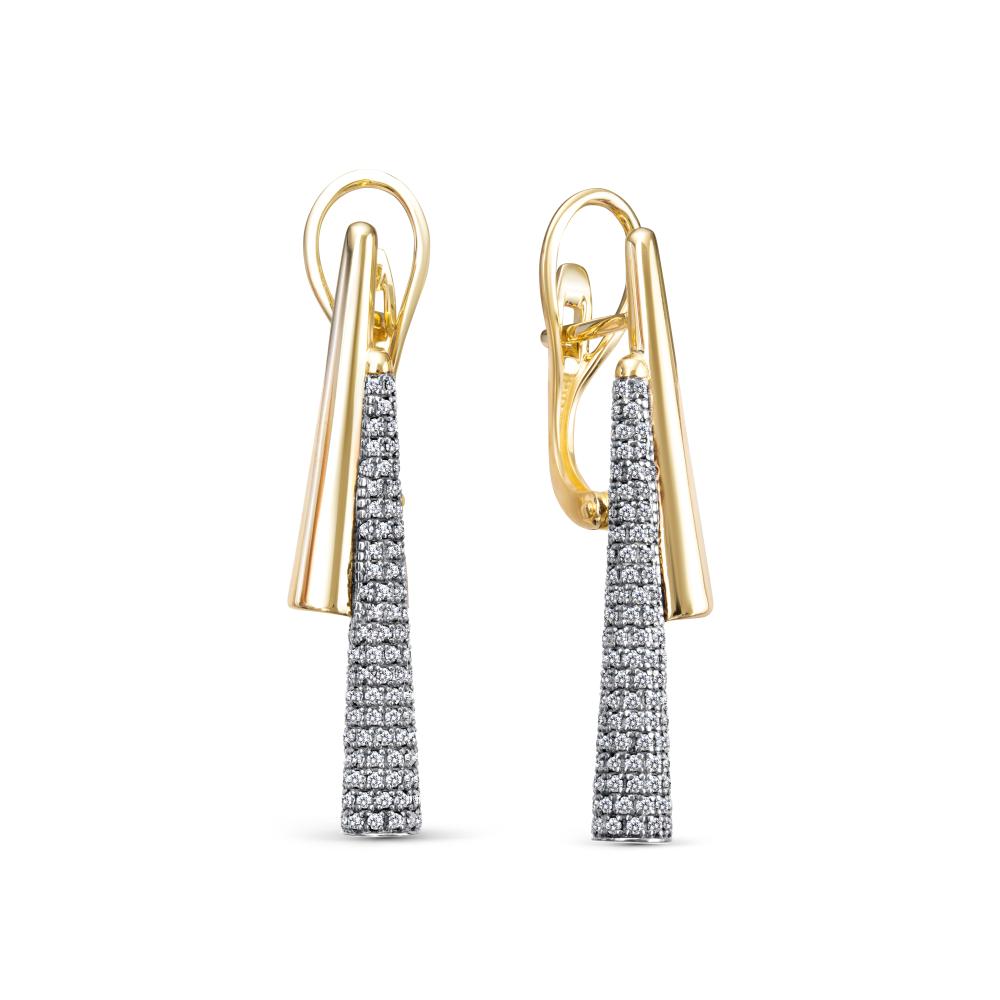 Серьги из золота 2-0585_2-101-17