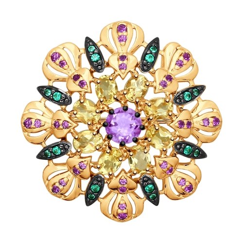 Брошь из серебра 92040067