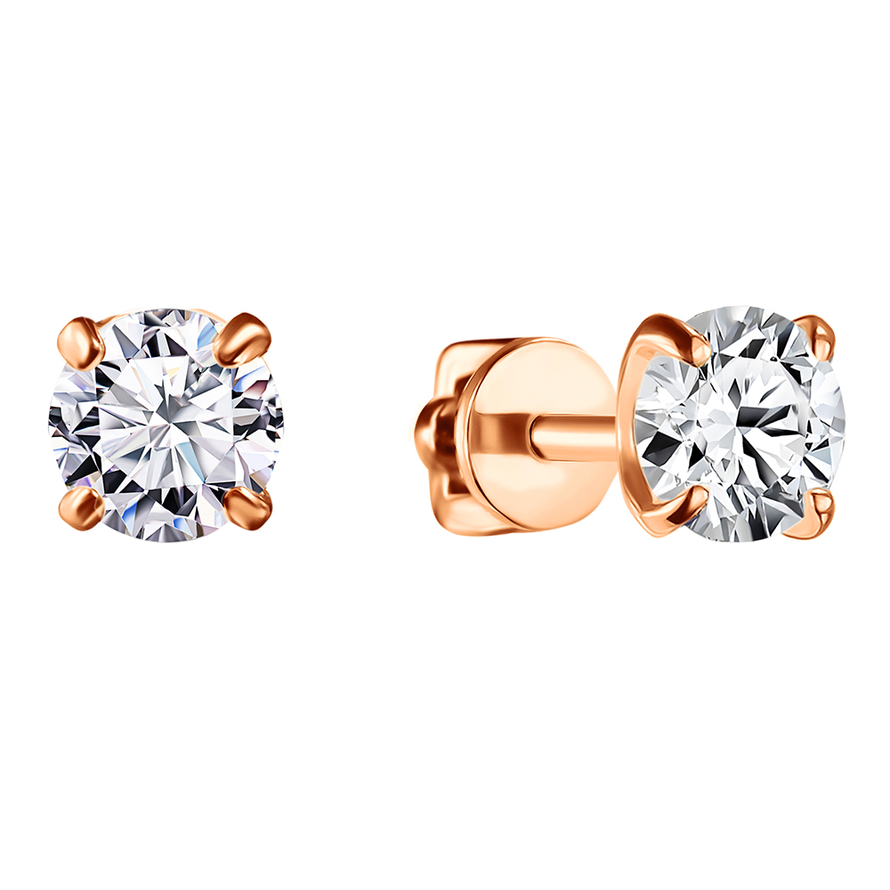 Серьги из золота ПУСл01-17/бцФ/з585