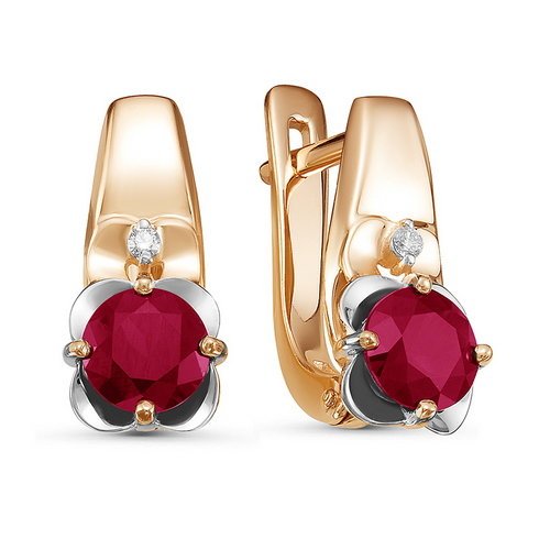 Серьги из золота БР421226