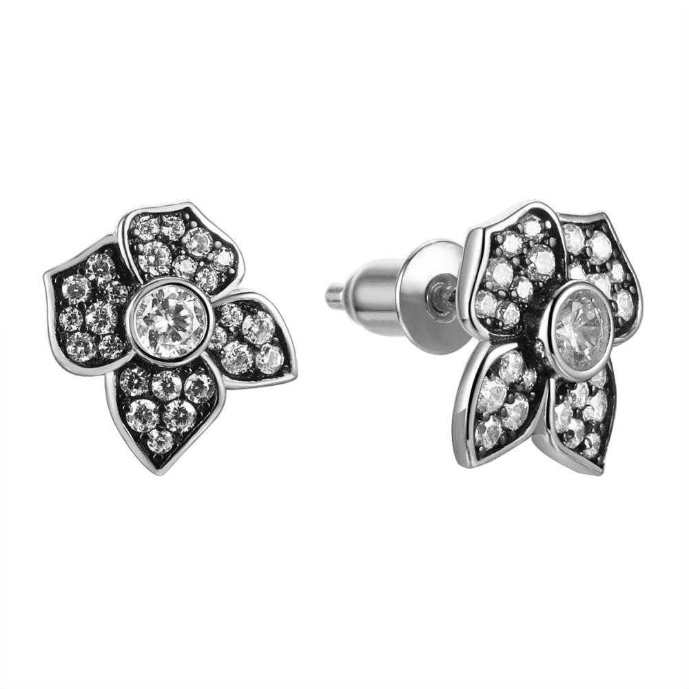 Серьги из серебра CZ-E03497-X-WB-W-X-W