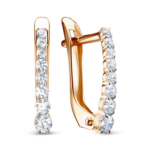 Серьги из золота 122-2515_f-201