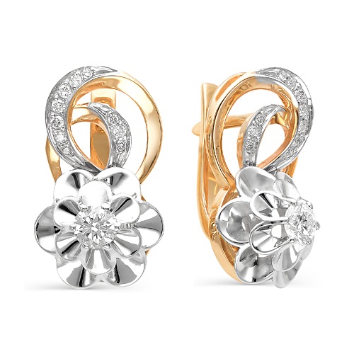 Серьги из золота 2-106-199