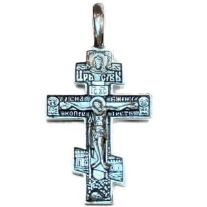 Крест из серебра 145-3025КЛ
