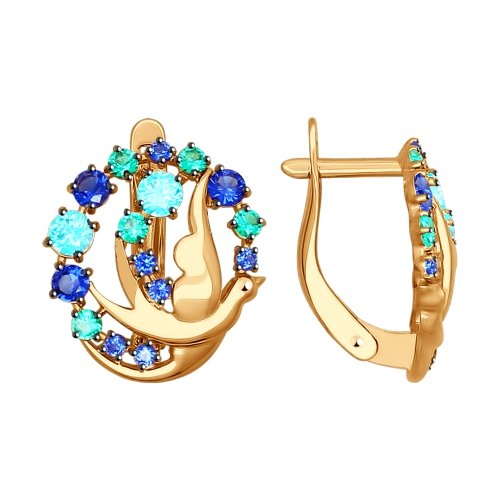 Серьги из золота 027323