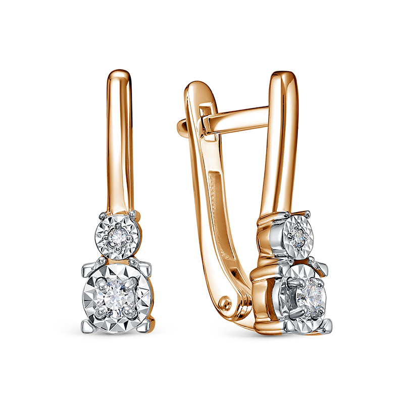 Серьги из золота БР122871