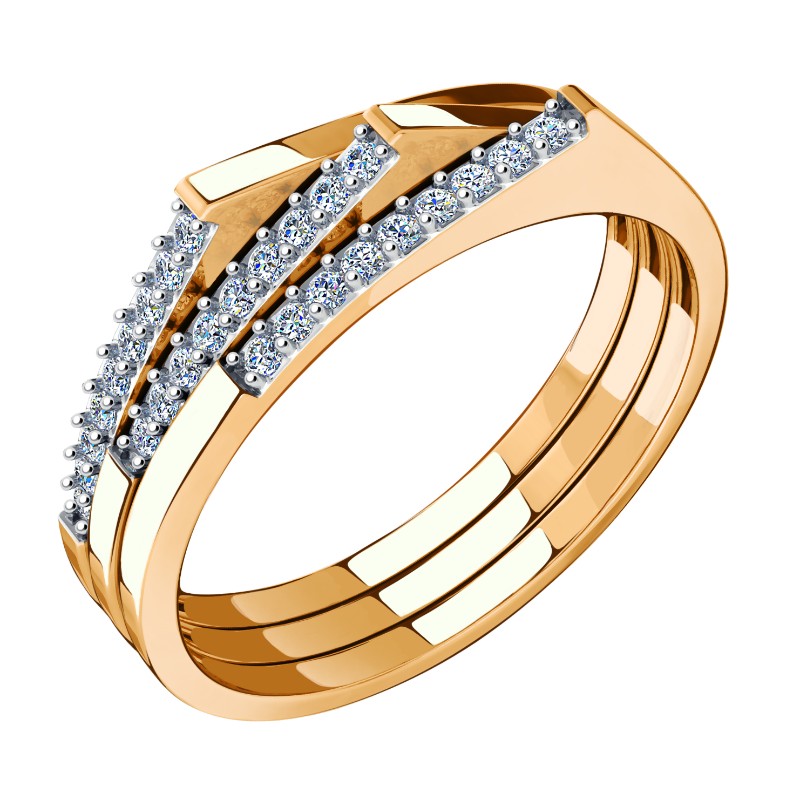 Кольцо из золота 08-117340