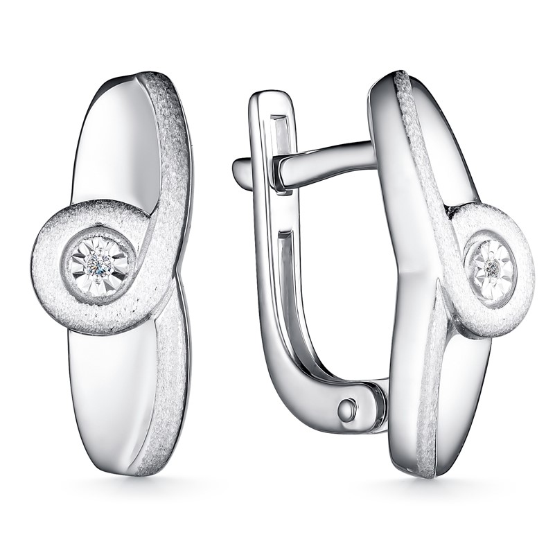 Серьги из серебра 02-3988/000Б-00
