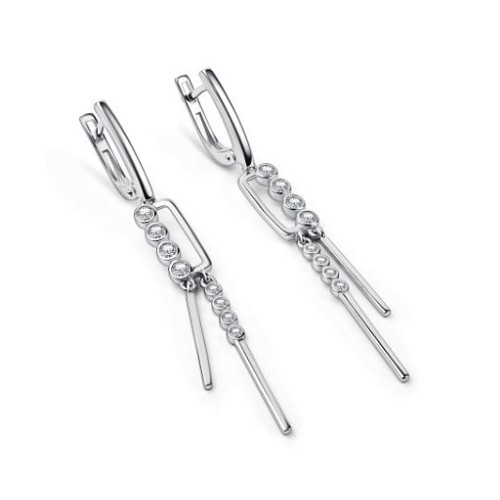 Серьги из серебра 02-5553/00КЦ-00