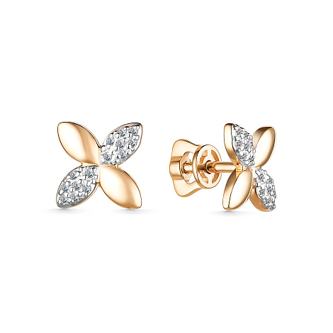 Серьги из золота 25141-100