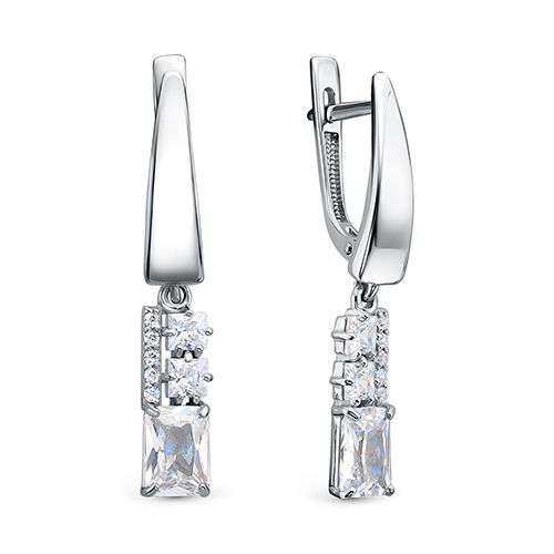 Серьги из серебра 2000-0667_krist-703