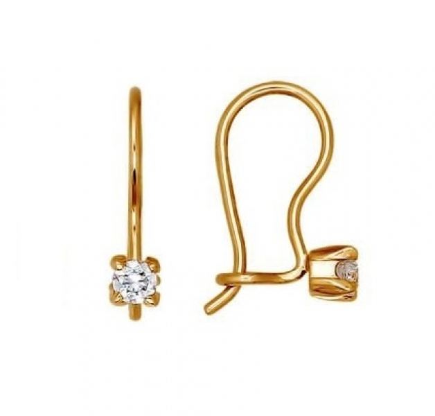 Серьги из золота 020596  