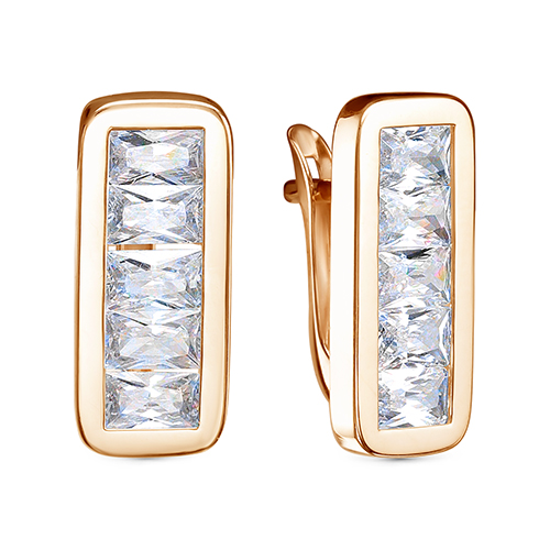 Серьги из золота 122-2603_f-001