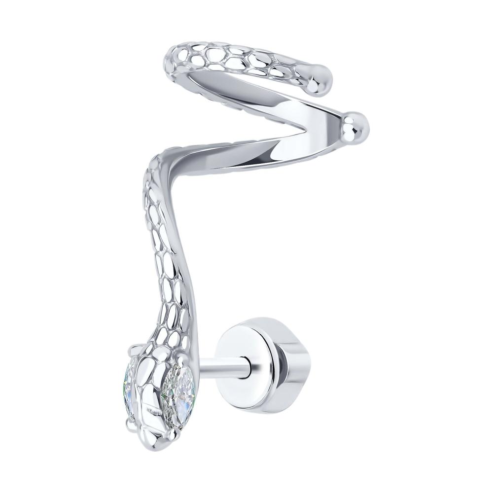 Серьга из серебра 94170375