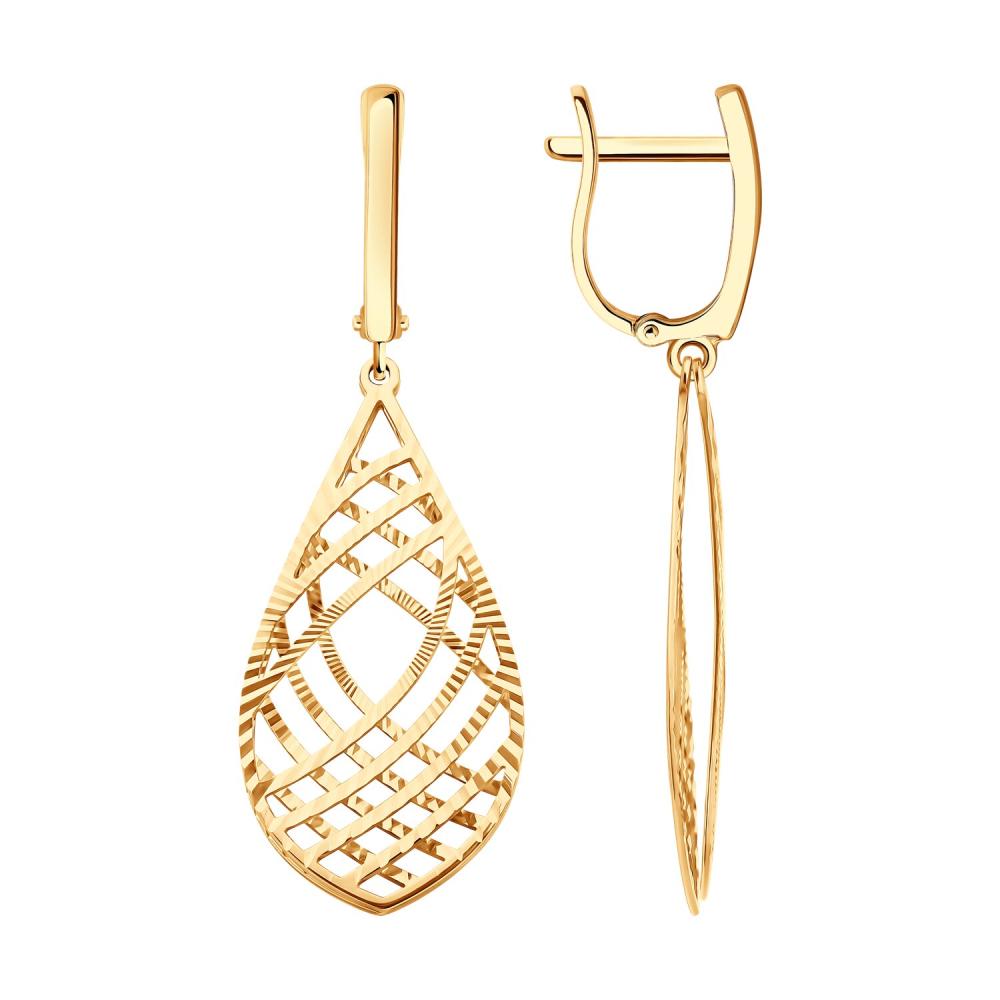 Серьги из золота 51-121-02824-1