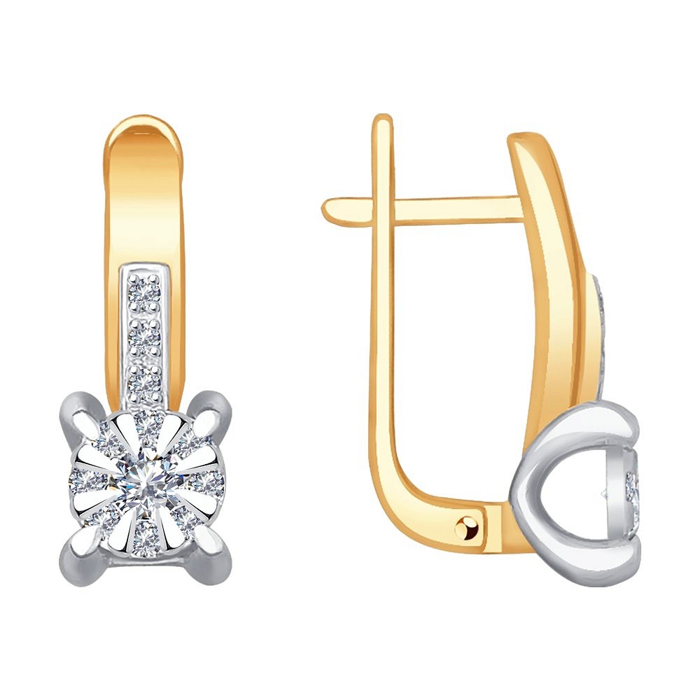 Серьги из золота 1021262 №19 30