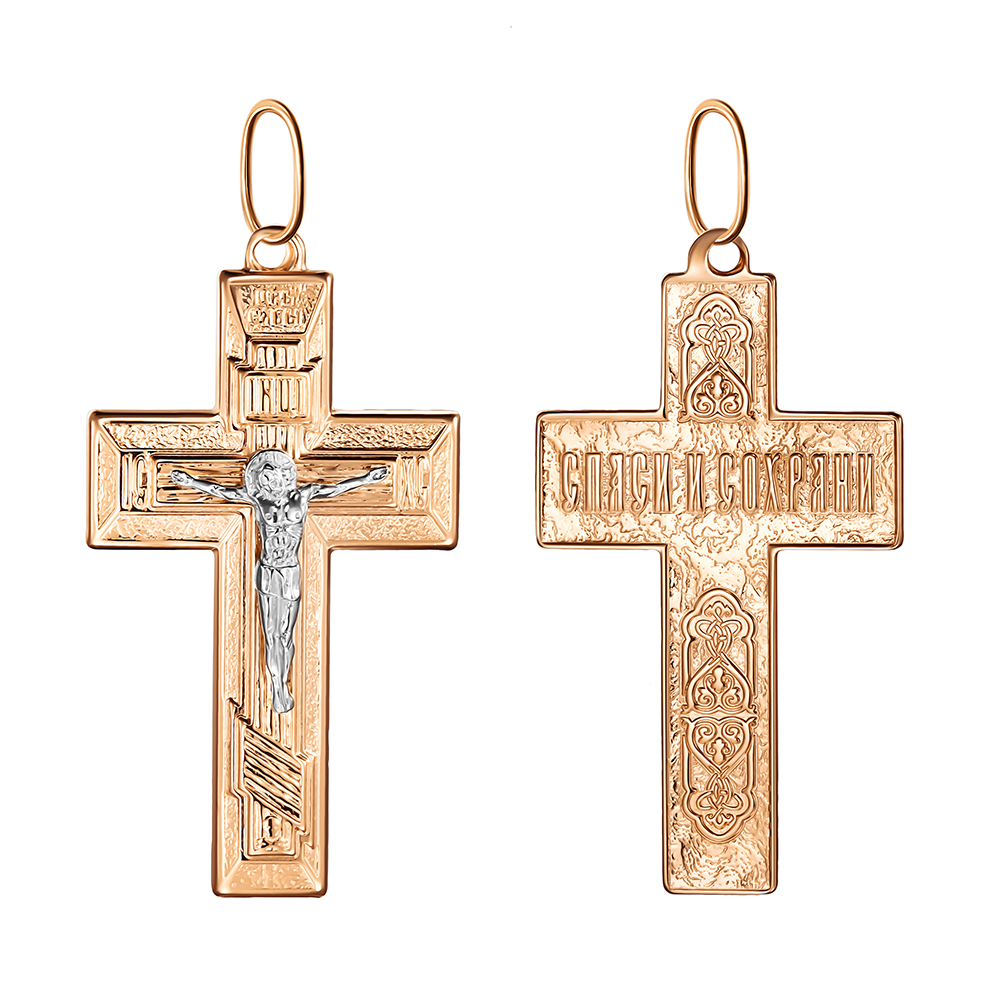 Крест из золота 102-ОБ-32.33-11