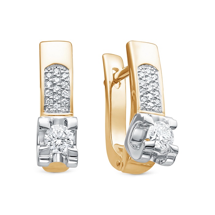 Серьги из золота 2-619-10