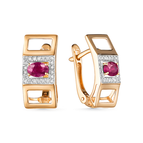 Серьги из золота С522-124