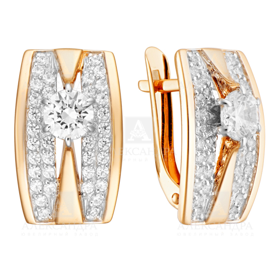 Серьги из золота кл3457а-62