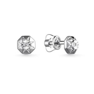 Серьги из серебра 02-3520/000Б-00